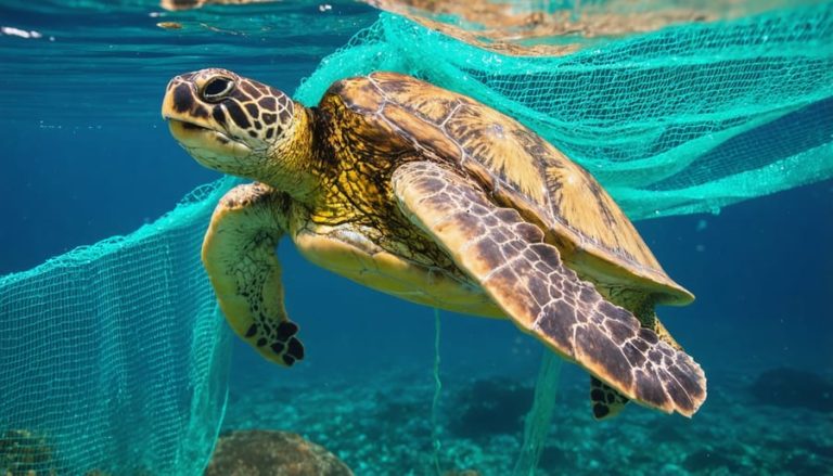 Entangled Turtle These Major Threats Are Pushing Marine Species to the Brink - Marine ...