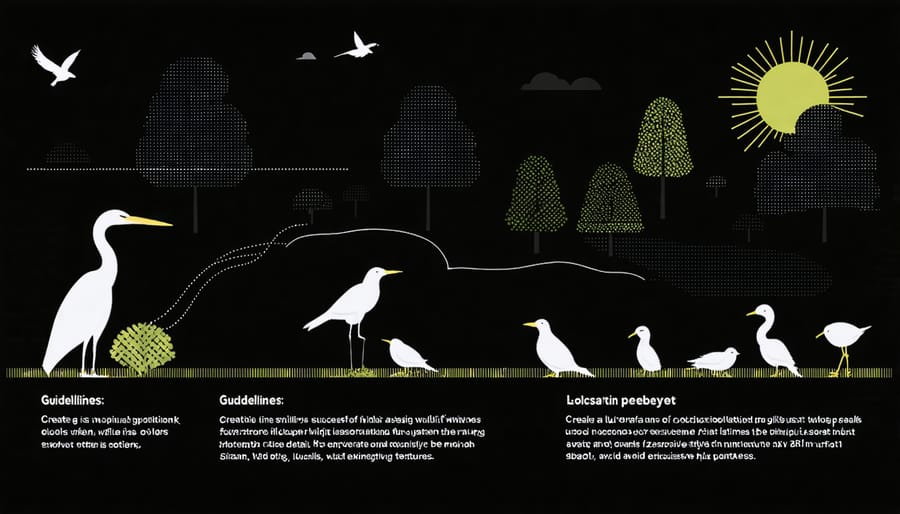 Visual representation of wildlife population growth data following habitat restoration efforts