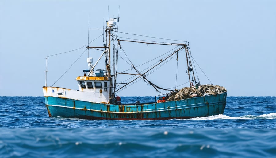 Modern fishing boat demonstrating sustainable fishing practices