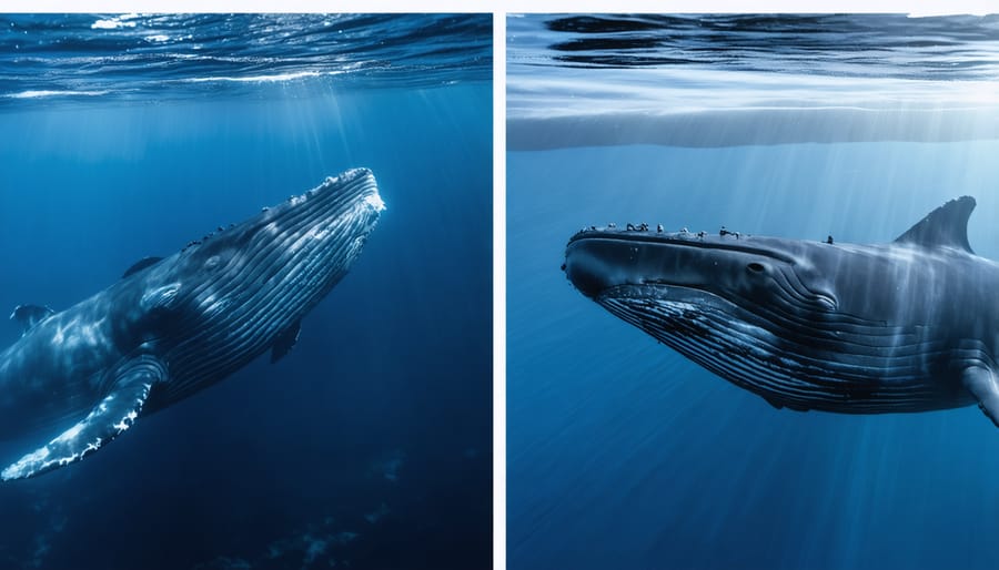 Marine scientists using acoustic monitoring equipment to track whale populations
