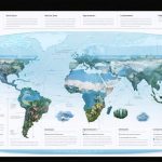 Infographic depicting layers of international maritime laws and zones, including UNCLOS divisions, with representations of legal documents, marine life like coral reefs, and symbols of justice to illustrate legal services in ocean conservation.